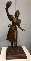 C. Anfrie Bronze Sculpture, Le Premier Prix