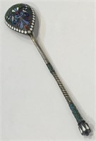 Enameled Silver Spoon