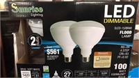 (12) - LED 100 Watt Flood Lamp Bulbs