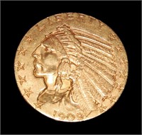 1909 $5 Gold Indian Half Eagle