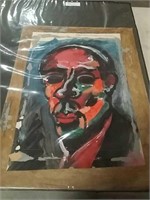 Erich heckel o/p painting of a face 17 and 1/2 b