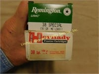 100 rds Remington & Hornady 38 spl
