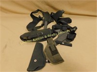 4 - nylon Uncle Mikes holsters - 2 shoulder &