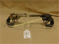 Pair handguns: H&R 32 cal Top break Revolver,