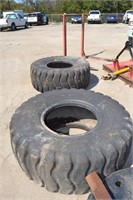 2) 20.5-25 Loader tires