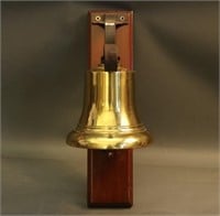 Brass Ship's Bell on Iron Bracket