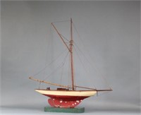 Gaff rigged Pond Yacht Model