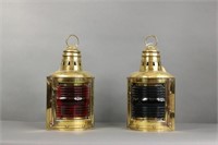 Pair of port and starboard lanterns