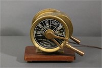 Brass Telegraph on wood base