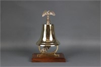 Solid Brass Bell on Wood Base