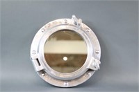 Polished Aluminum Porthole Mirror