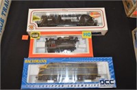 3pc Bachmann & Life Like HO Train Engines