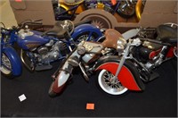 3pc 1/6 Scale Indian Motorcycles by New ray