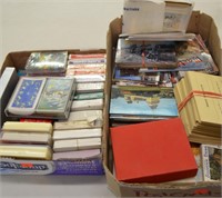 Vtg Collectibles w/ Playing Cards, RR Postcards