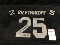 Fred Biletnikoff Autographed Raiders Jersey
