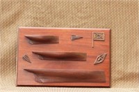 Three Carved Boat Half Models