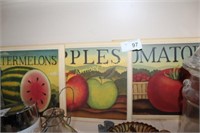 APPLES - TOMATOES - WATERMELONS PRINTS