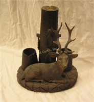 Dark Wood Carving Made In Germany