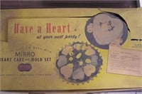 Vintage Mirro Heart Cake & Mold Set