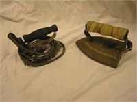 2 Vintage Electric Irons