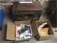 HEATER AND MISC BOX LOTS