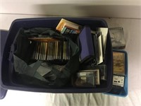 TOTE OF CD'S AND MISC