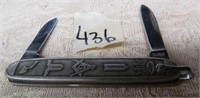 BLADES (436) DOUBLE BLADE MASONIC POCKET KNIFE