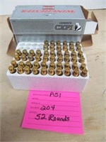 AMMO (A51) CARTRIDGES 204 CAL 52 ROUNDS