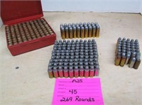AMMO (A25) CARTRIDGES 45 CAL 269 ROUNDS