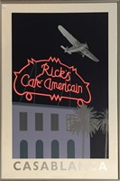 Rick's Cafe Americain Poster, Framed