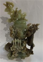 Jade/ Jadeite Carved 1930s Urn
