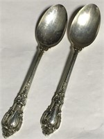 2 Lunt Sterling Silver Spoons, Eloquence