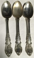 3 Wallace Sterling Silver Spoons