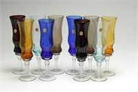 GD Crystal Venetian Colored Wine/Spirits Glasses