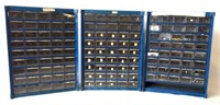 (3) Hardware Storage Bins With Drawers
