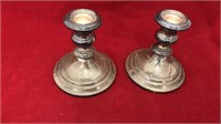 Gorham Sterling pair of candlestick holders