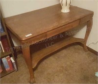 Claw foot oak desk