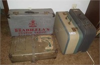 Group of vintage luggage