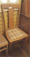Oak claw foot chair