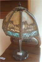Tiffany style stain glass lamp