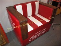 Orig. Coca Cola Cooler Converted to 37" Padded