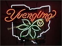 Yuengling State of Ohio Buckeye Leaf Neon Sign