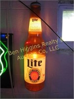 Miller Light Bottle Lighted Sign