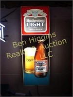 Budweiser Light, Lighted Beer Sign