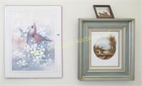 Lot of 3 framed nature prints