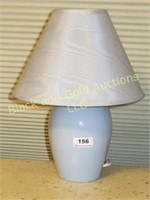 Light blue boudoir lamp