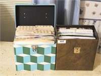 Lot of 2, 45 rpm file boxes with records