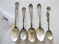 5 Older Silverplate Spoons