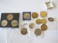 Lot of 14 commemorative medallions