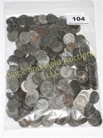 Lot of 390, 1943 steel pennies